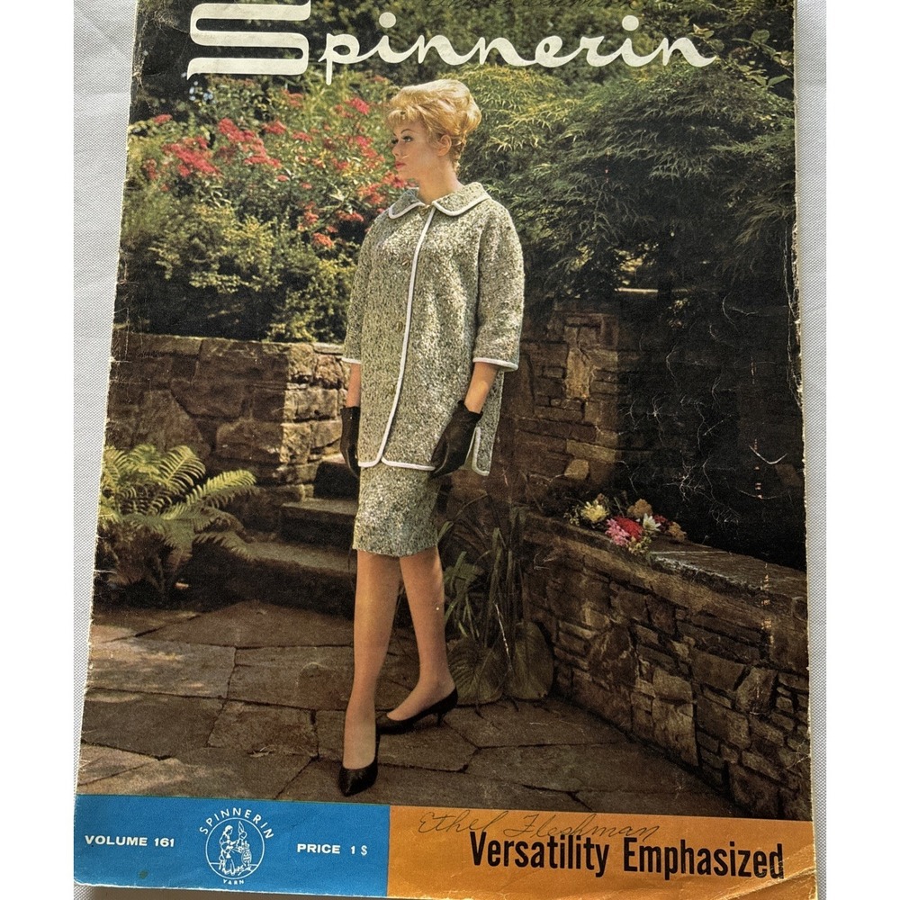 Vintage Knitting Spinnerin 1963 Versatility Emphasized Booklet ‎ Volume 161